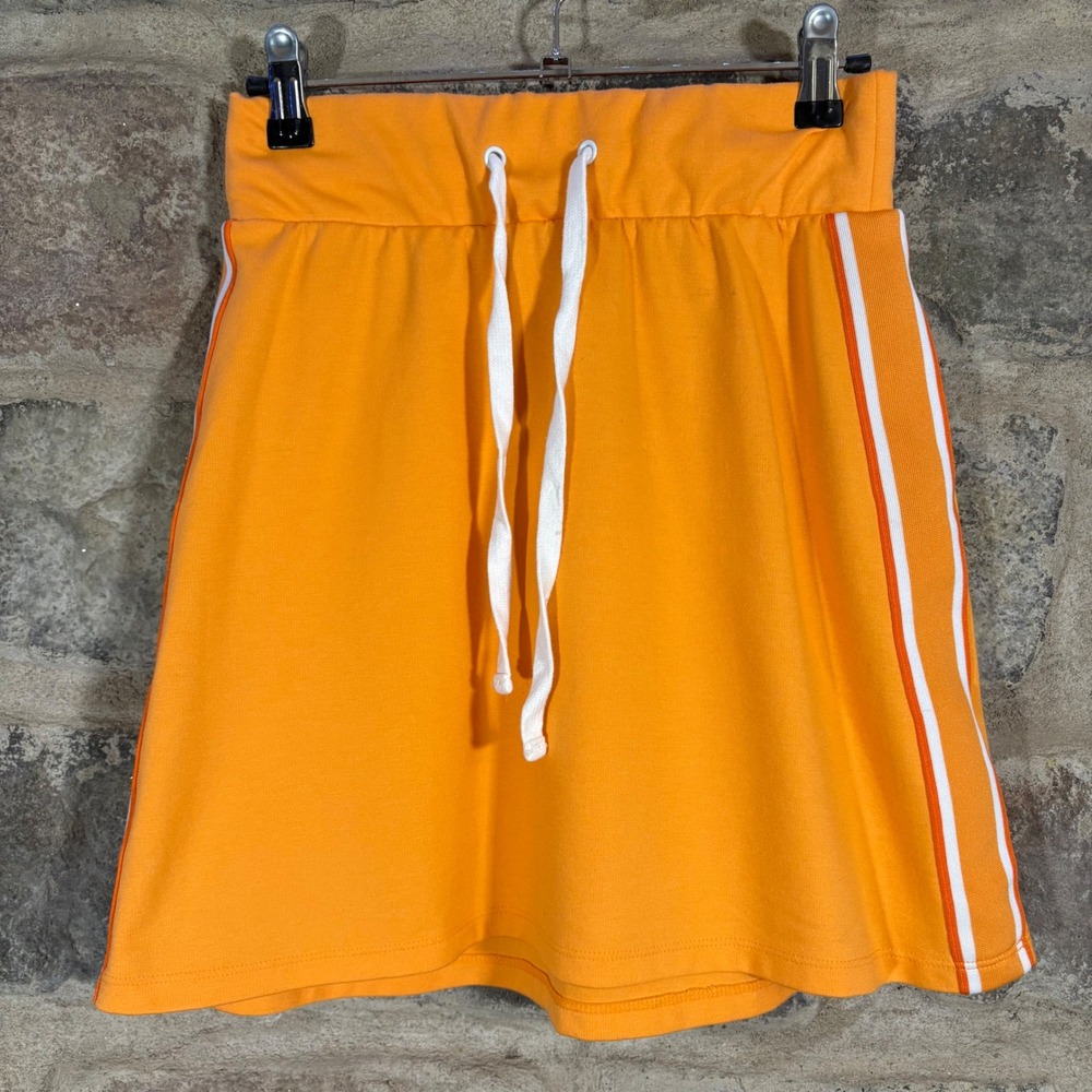 Wild Fable Orange‎ Skirt Women's S Mini Athletic Drawstring Casual Sporty
